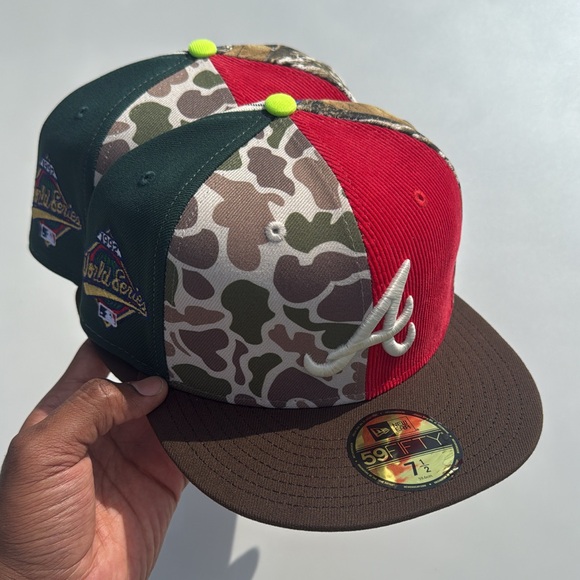New Era Other - New Era Atlanta Braves CHASE B X MLB “Maximal” Fitted Hat 7 1/2 Atlanta Braves